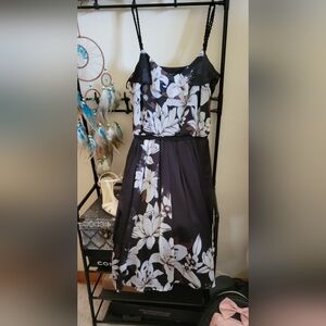 BHWM Floral Black and White Dress